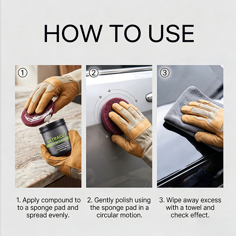 All-in-one polishing product for surface restoration, with pad