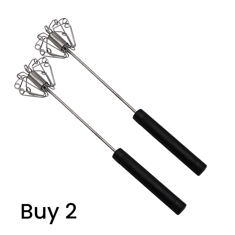 OFFRE LIMITÉE 57% DE RÉDUCTION Batteur à œufs manuel semi-automatique en acier inoxydable Fouette œufs, crème et pâte en secondes, Poignée ergonomique Parfait pour gâteaux, crêpes & desserts maison