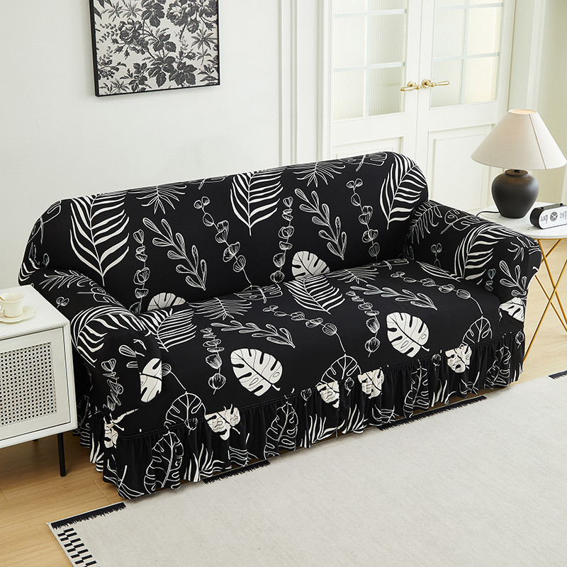 DE RDUCTION Housses de canapé universelles extensibles en tissu élastique avec fixation antidérapante