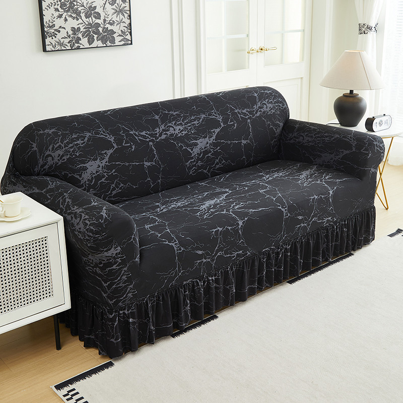 DE RDUCTION Housses de canapé universelles extensibles en tissu élastique avec fixation antidérapante
