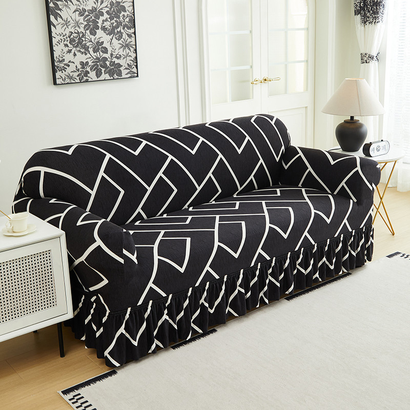 DE RDUCTION Housses de canapé universelles extensibles en tissu élastique avec fixation antidérapante