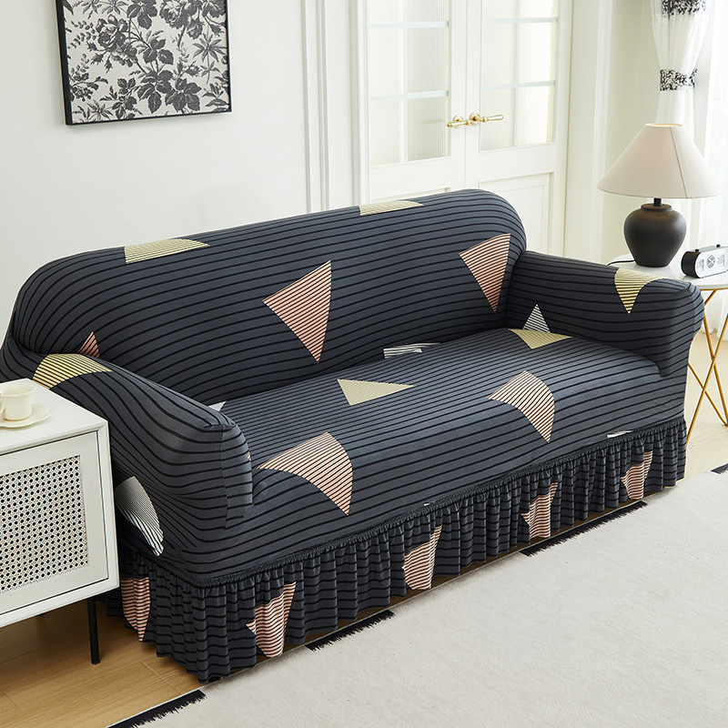 DE RDUCTION Housses de canapé universelles extensibles en tissu élastique avec fixation antidérapante