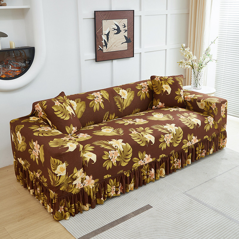 DE RDUCTION Housses de canapé universelles extensibles en tissu élastique avec fixation antidérapante