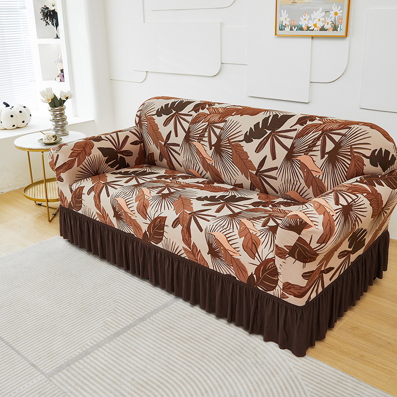 DE RDUCTION Housses de canapé universelles extensibles en tissu élastique avec fixation antidérapante