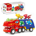 Camion de transport de dinosaures à deux étages (jouet)