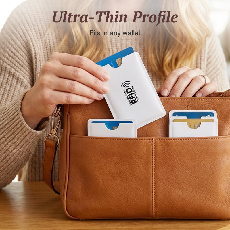 Étuis anti-RFID pour cartes bancaires, protection contre le piratage