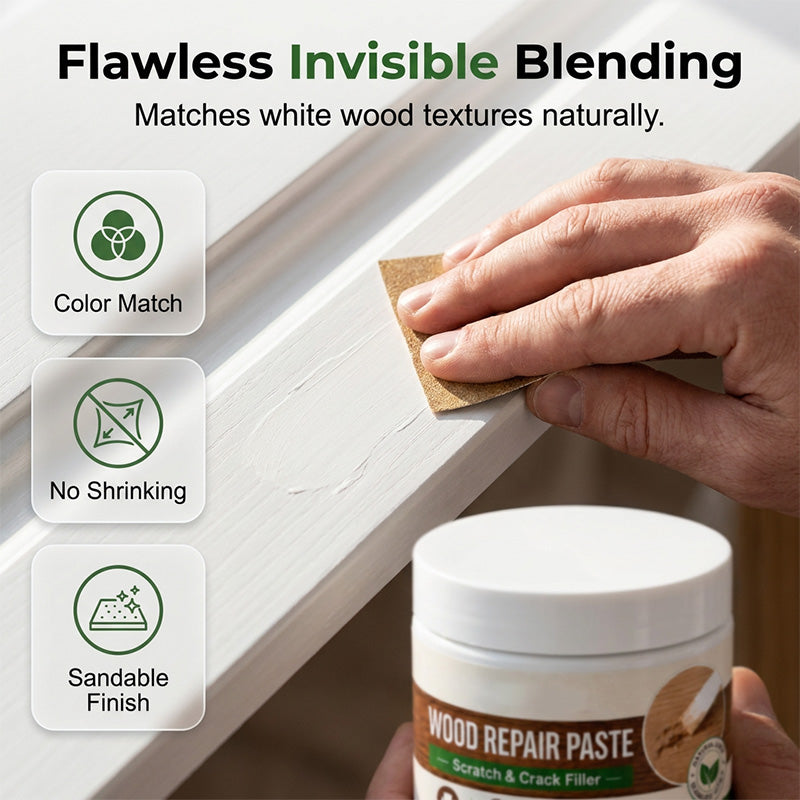 Des rayures sur le bois ? Elles disparaissent avec cette pâte réparatrice. Parfaite pour les meubles et les sols.