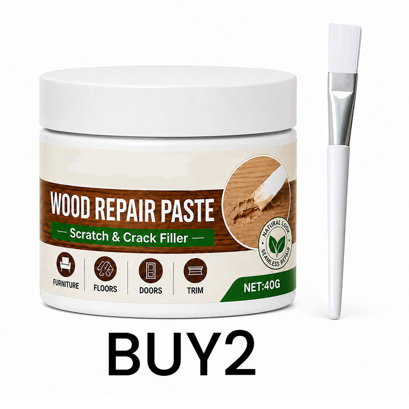 Des rayures sur le bois ? Elles disparaissent avec cette pâte réparatrice. Parfaite pour les meubles et les sols.