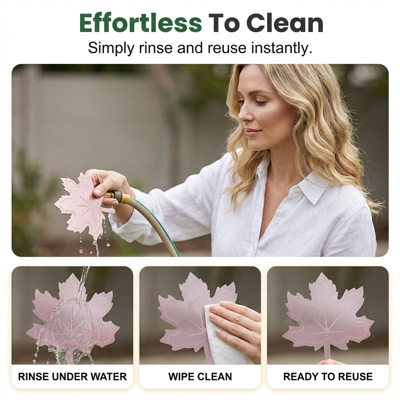 Purificateur universel pour bain d'oiseaux en forme de feuille d'érable