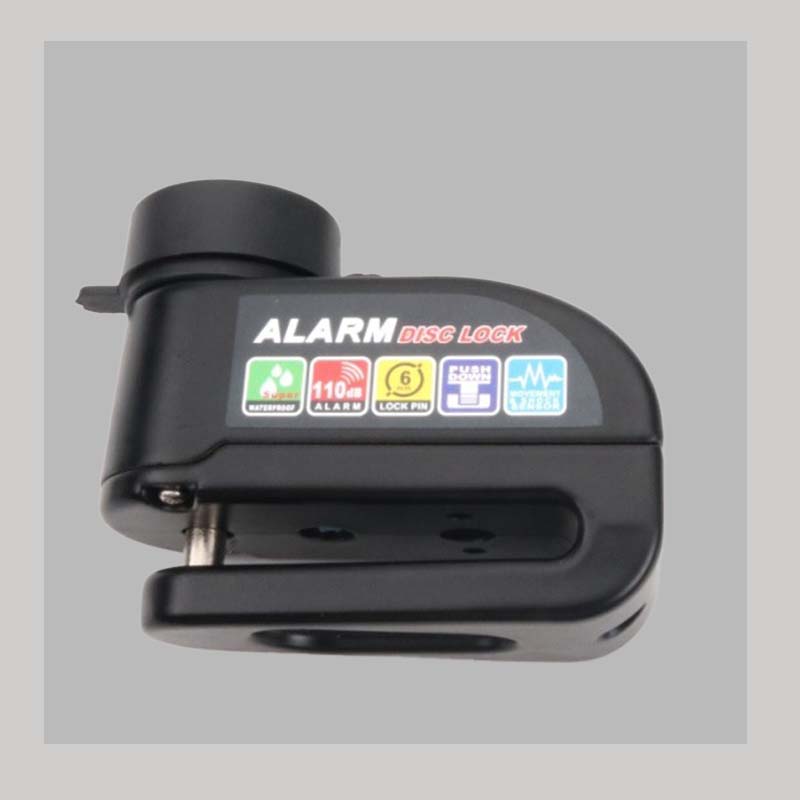 Antivol disque avec alarme, facile à utiliser et doté d'un système de verrouillage par simple pression. Sécurité robuste et étanche.