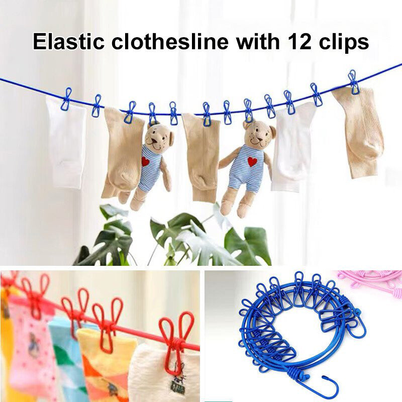 Corde à linge de voyage portable et facile à manipuler