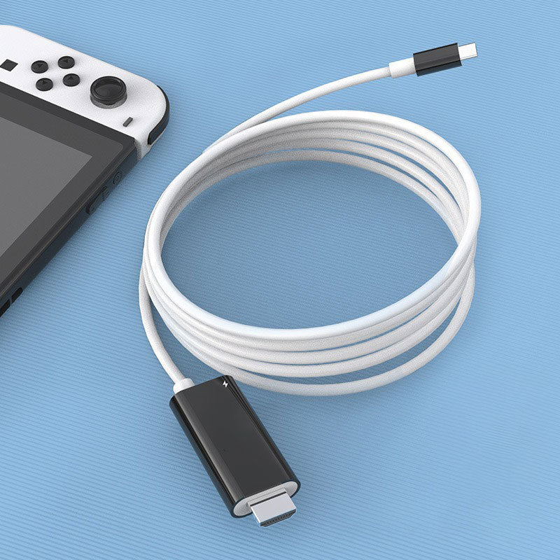Câble adaptateur USB-C vers HDMI pour console de jeu, affichage HD instantané, plug-and-play sans pilote