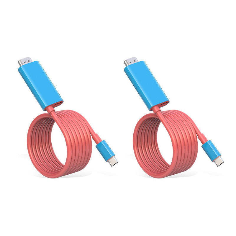 Câble adaptateur USB-C vers HDMI pour console de jeu, affichage HD instantané, plug-and-play sans pilote