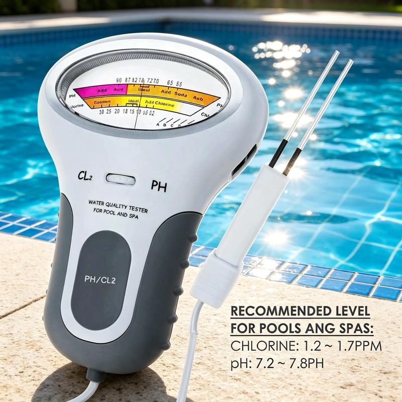 RÉDUCTION Testeur 2-en-1 pH & Chlore Mesures précises pour eau cristalline Idéal pour piscine ou spa rapide, fiable et facile à utiliser