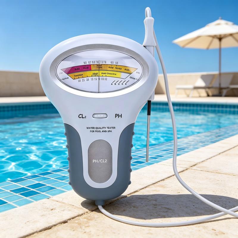 RÉDUCTION Testeur 2-en-1 pH & Chlore Mesures précises pour eau cristalline Idéal pour piscine ou spa rapide, fiable et facile à utiliser