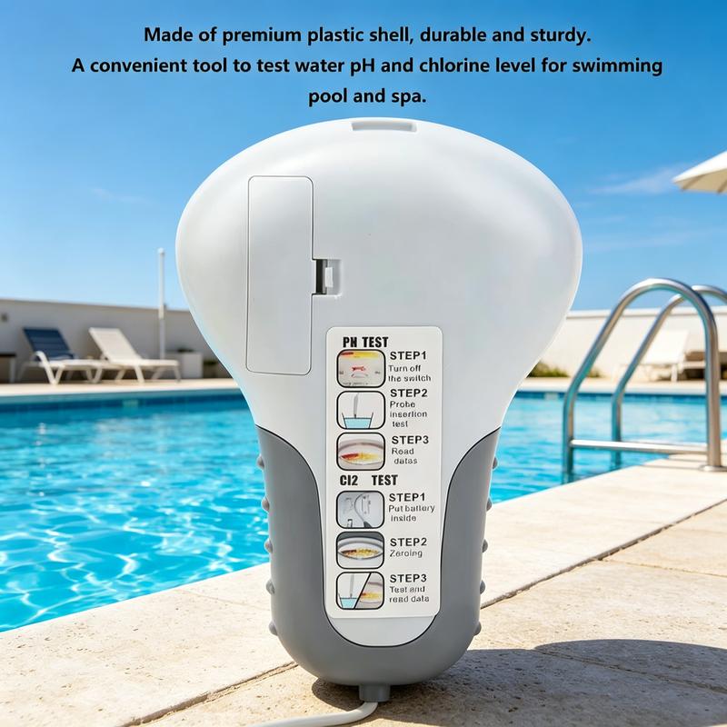 RÉDUCTION Testeur 2-en-1 pH & Chlore Mesures précises pour eau cristalline Idéal pour piscine ou spa rapide, fiable et facile à utiliser