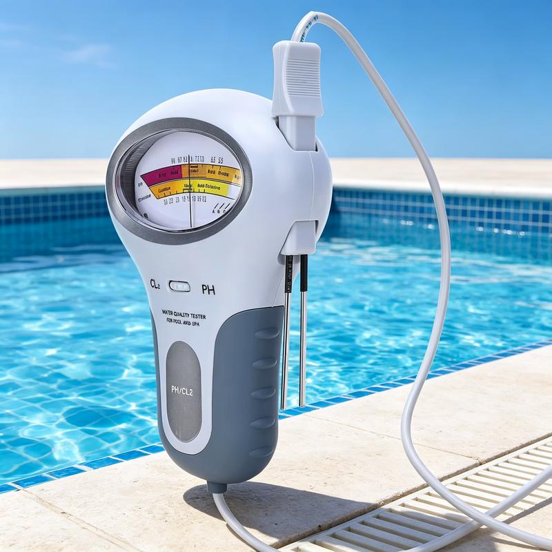 RÉDUCTION Testeur 2-en-1 pH & Chlore Mesures précises pour eau cristalline Idéal pour piscine ou spa rapide, fiable et facile à utiliser