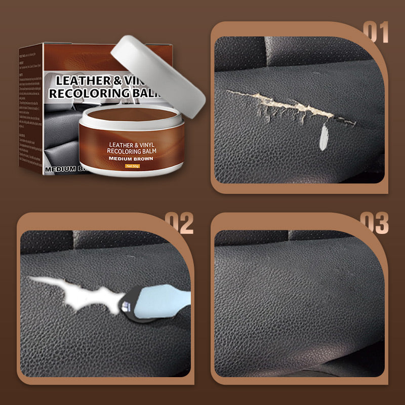 DE RÉDUCTION Pâte de réparation pour cuir Comble les rayures et les marques, redonne de la texture. Disponible en plusieurs couleurs. Sauvez votre canapé préféré