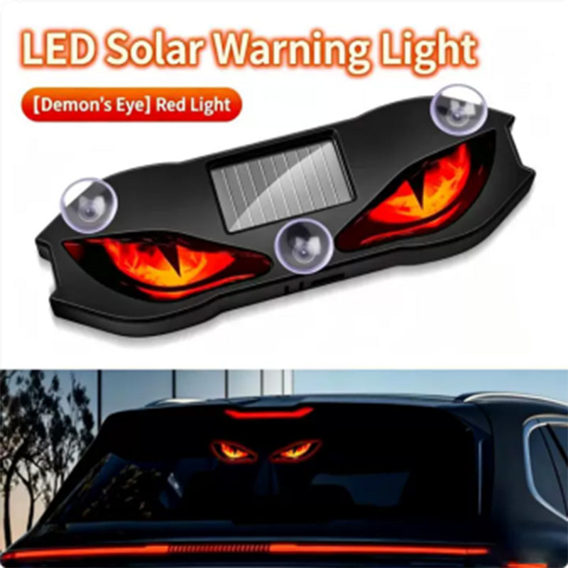 Feu d'avertissement LED à énergie solaire pour voiture - 50 % de réduction. Alimenté par énergie solaire, résistant aux intempéries, activation automatique à la tombée de la nuit pour plus de sécurité sur le bord de la route.