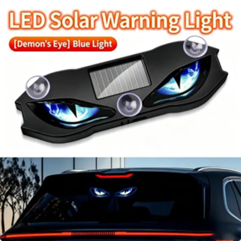 Feu d'avertissement LED à énergie solaire pour voiture - 50 % de réduction. Alimenté par énergie solaire, résistant aux intempéries, activation automatique à la tombée de la nuit pour plus de sécurité sur le bord de la route.
