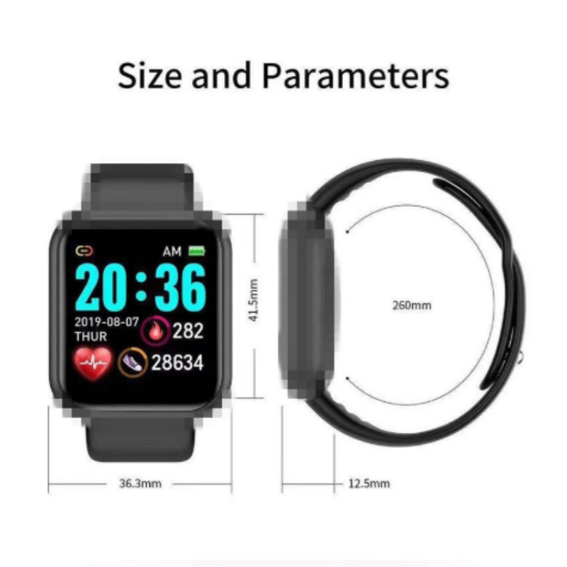 Montre connectée avec suivi de la santé et de l'activité physique