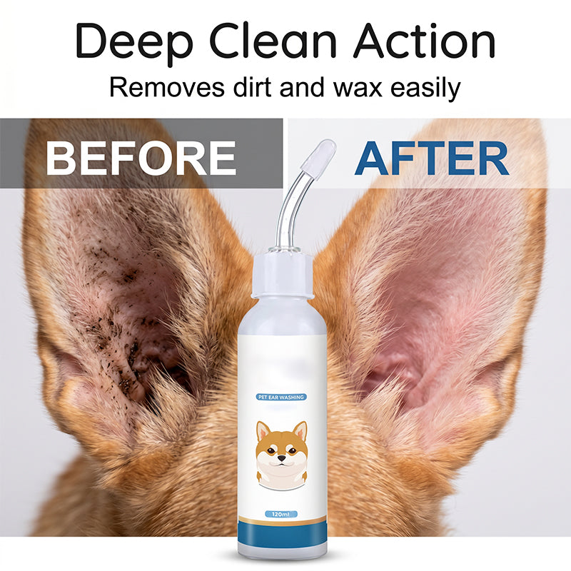 Gentle cleansing solution for pet ears