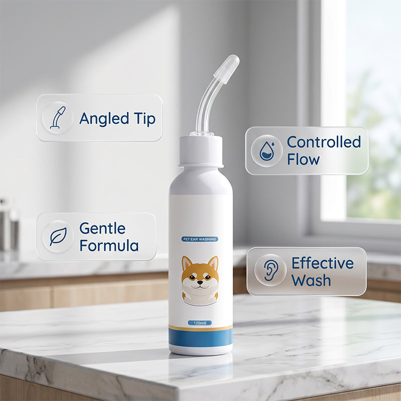 Gentle cleansing solution for pet ears