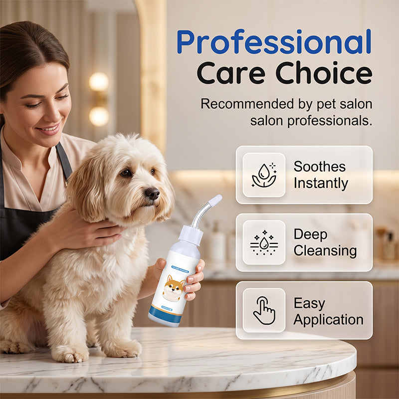 Gentle cleansing solution for pet ears
