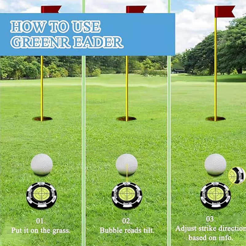 Precision Golf : niveau de lecture de green et marqueur de balle