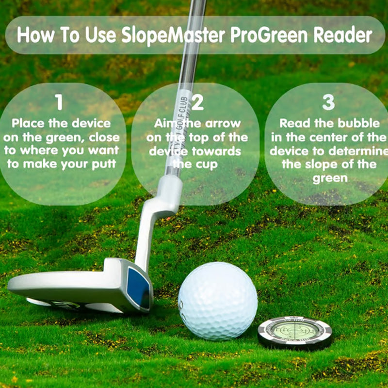 Precision Golf : niveau de lecture de green et marqueur de balle