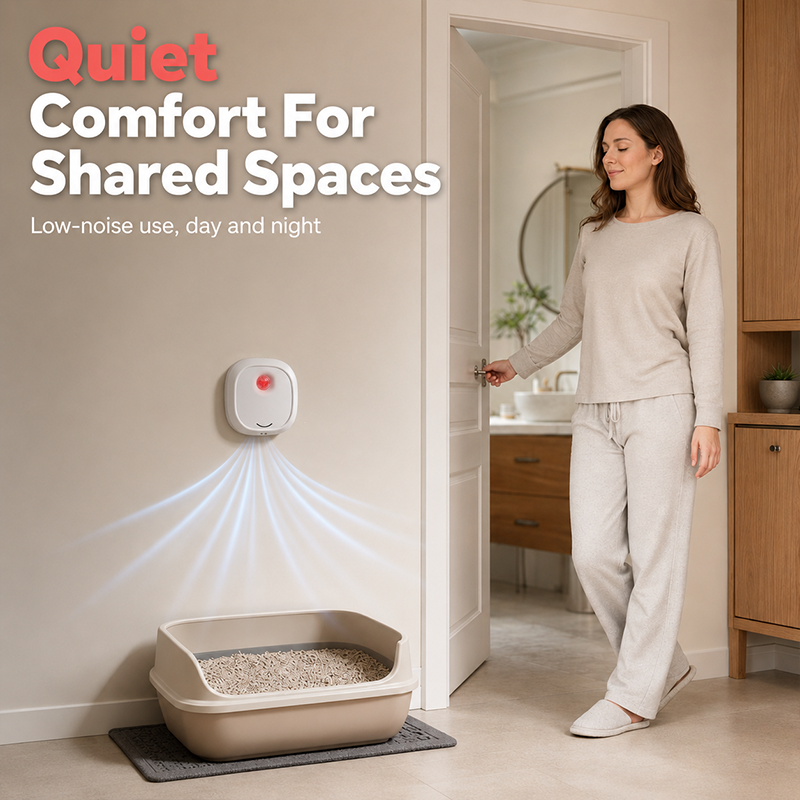 Réduction pour une durée limitée ! Dites adieu aux mauvaises odeurs grâce à cet appareil ! Éliminateur d'odeurs pour animaux de compagnie Smart Quiet