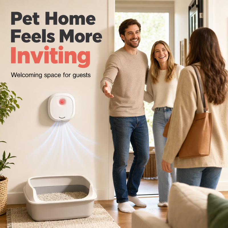 Réduction pour une durée limitée ! Dites adieu aux mauvaises odeurs grâce à cet appareil ! Éliminateur d'odeurs pour animaux de compagnie Smart Quiet