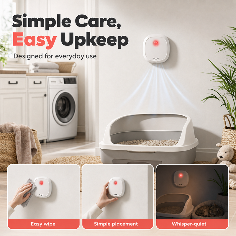 Réduction pour une durée limitée ! Dites adieu aux mauvaises odeurs grâce à cet appareil ! Éliminateur d'odeurs pour animaux de compagnie Smart Quiet