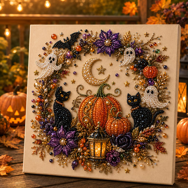 Kit créatif de perles pour Halloween Transformez de minuscules perles en créations magiques, à la fois effrayantes et adorables.