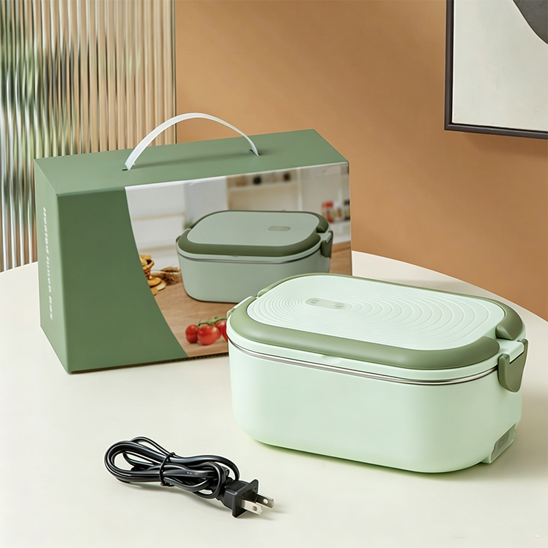 Lunch box électrique portable Chauffe rapide sans vapeur, branchez et dégustez, idéale pour le travail, l'université ou les chantiers