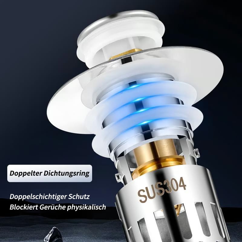 Passoire universelle rétractable pour évier en acier inoxydable