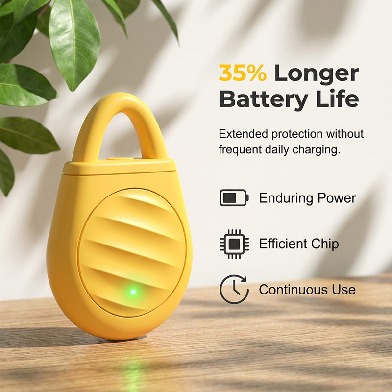 Portable Multi-Mode Ultrasonic Repeller, 90 mAh Battery & USB-C Charging