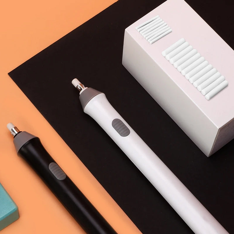 DE RÉDUCTION Stylo-gomme à piles avec deux tailles