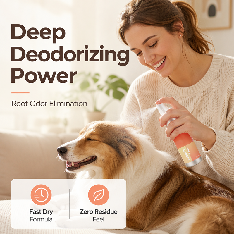 Nettoyant doux à l'eau ionisée en spray pour animaux de compagnie