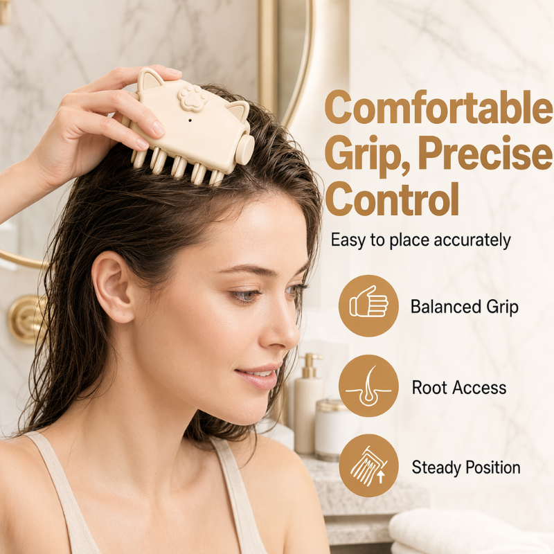 Wireless Heated Volumizing Hair Iron for Roots, Portable Travel Hair Styling Tool for Fine Flat Hair