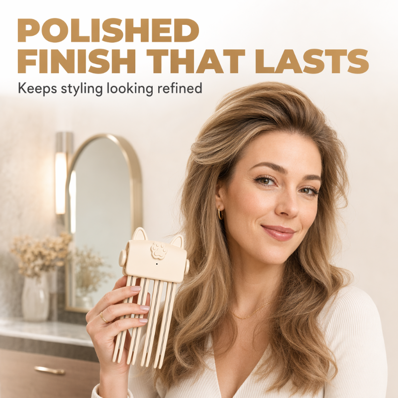 Wireless Heated Volumizing Hair Iron for Roots, Portable Travel Hair Styling Tool for Fine Flat Hair