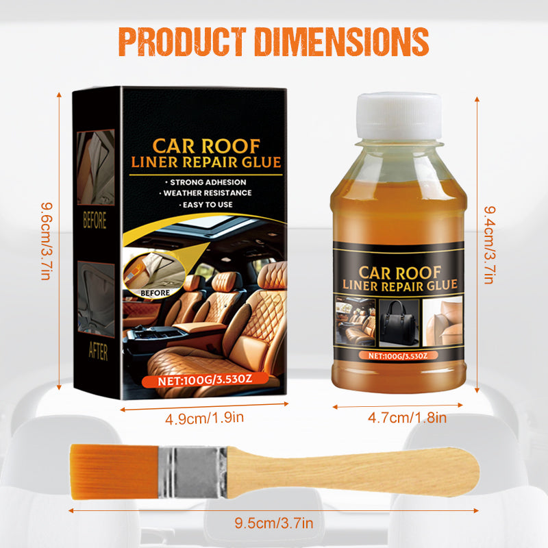 Colle de réparation pour garniture de toit de voiture