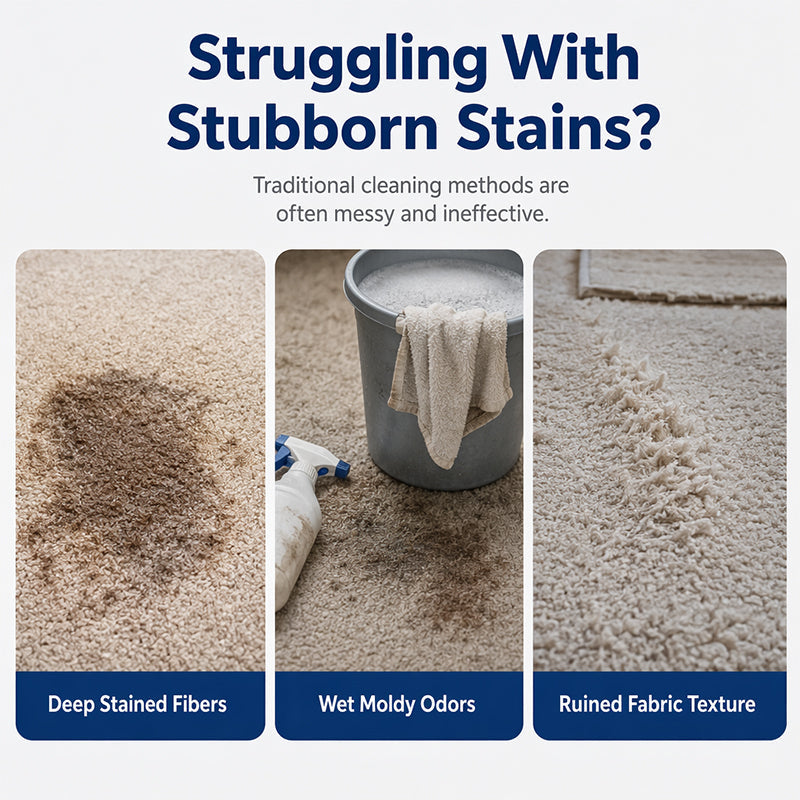 No-rinse fabric cleaner for carpets and sofas