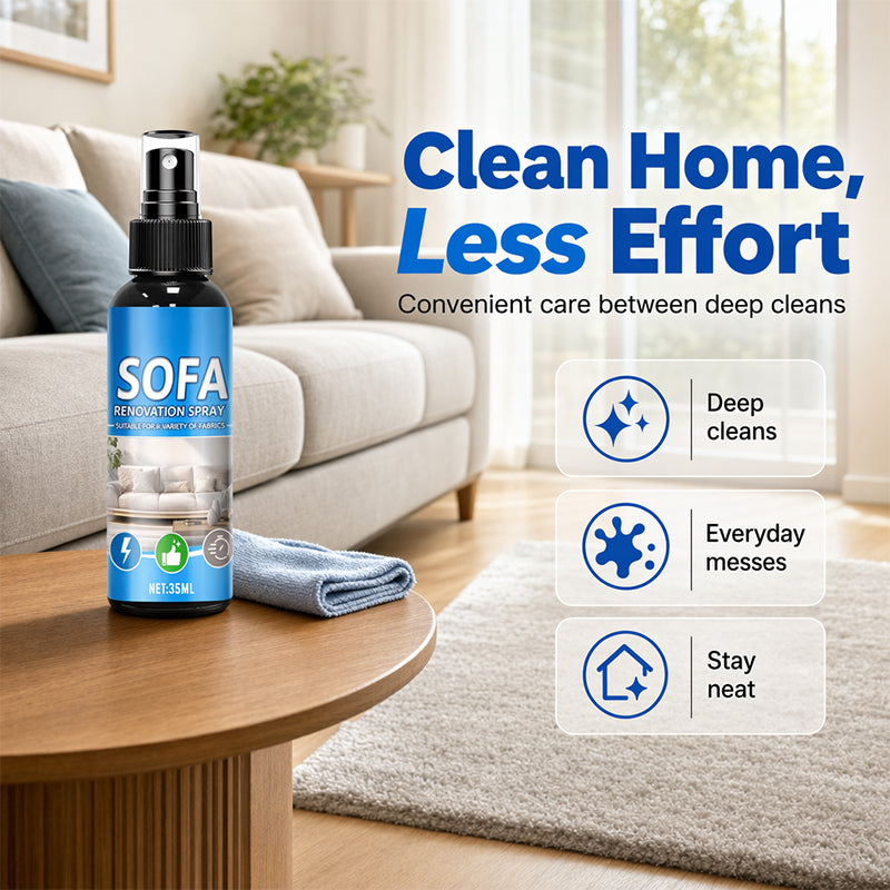 No-rinse fabric cleaner for carpets and sofas