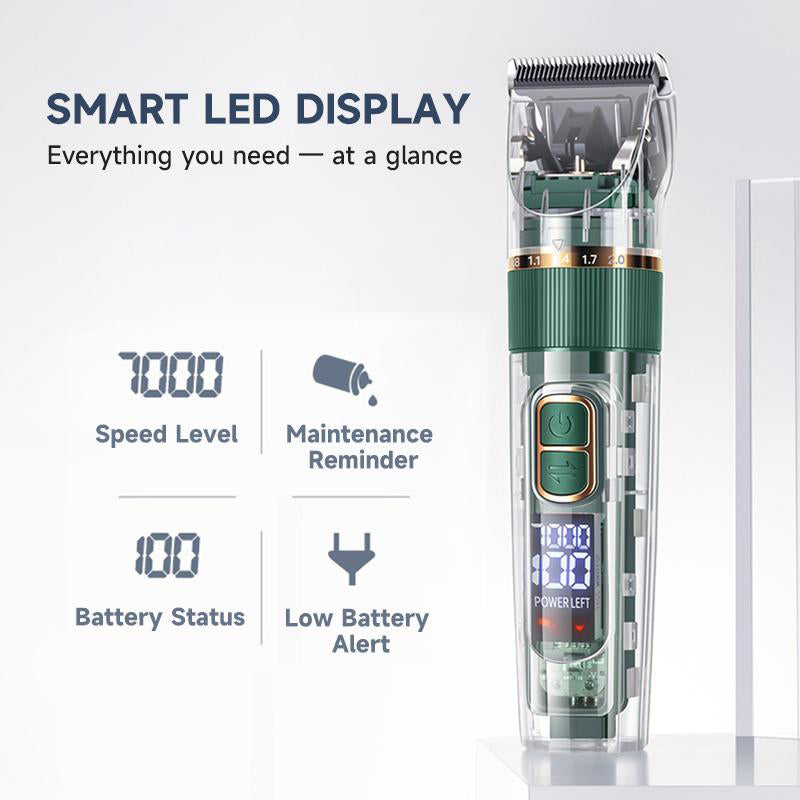 TONDEUSE SILENCIEUSE POUR ANIMAUX TITANE-CÉRAMIQUE + ABS RECHARGEABLE & 1200 mAh pour Chats & Chiens