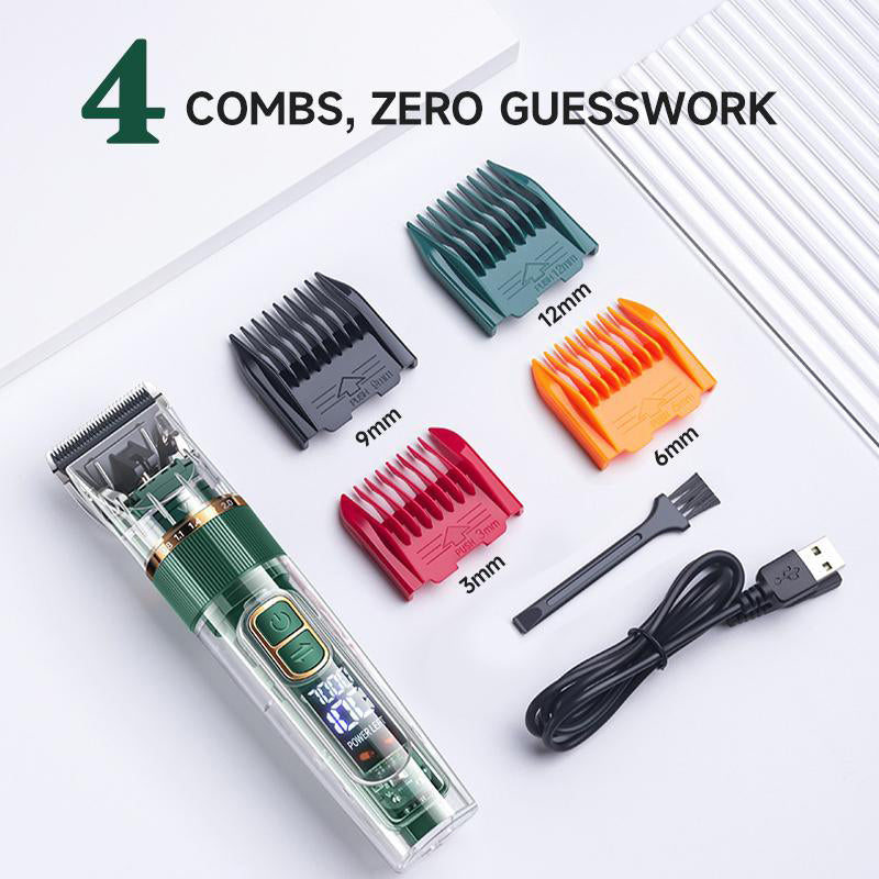 TONDEUSE SILENCIEUSE POUR ANIMAUX TITANE-CÉRAMIQUE + ABS RECHARGEABLE & 1200 mAh pour Chats & Chiens