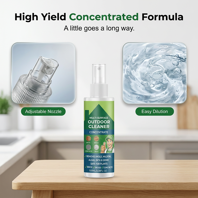 Concentrated multi-purpose outdoor cleaner