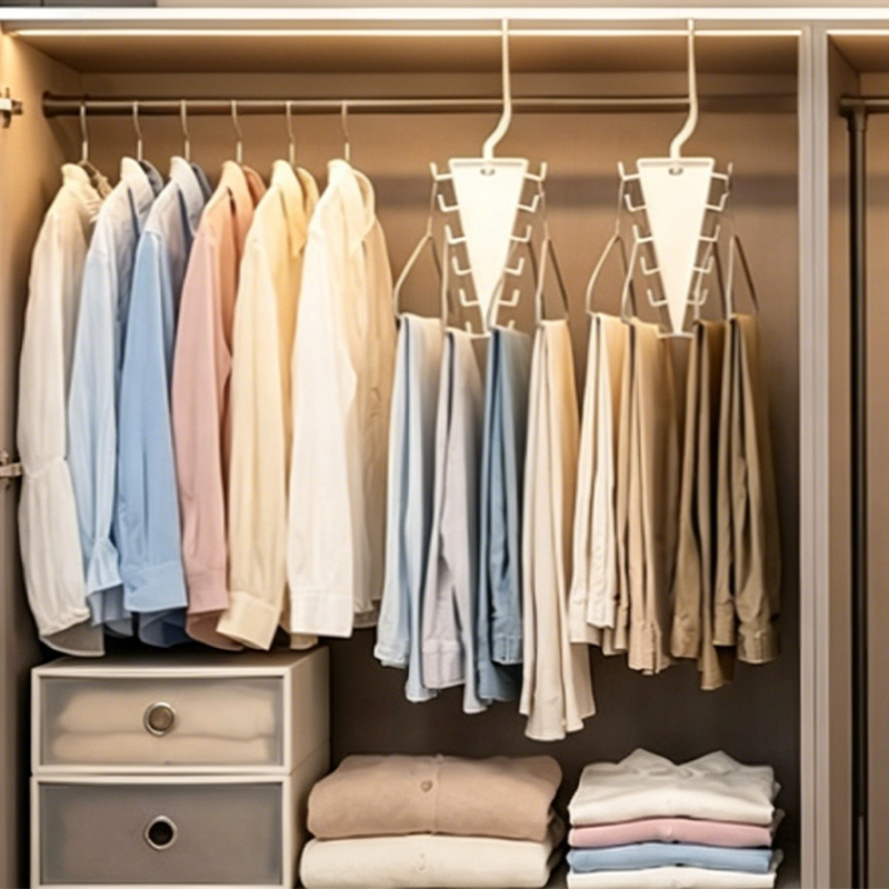 Multifunctional Triangular Closet Organizer