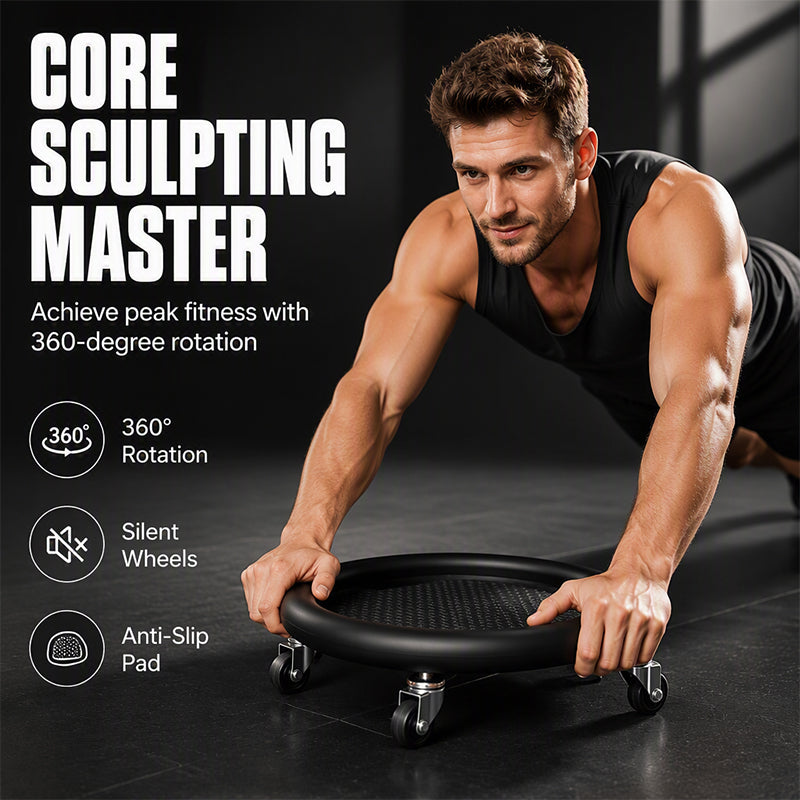 Abdominal Roller with Knee Mat Stability, comfort & strengthening Ideal for effective core workouts at home.