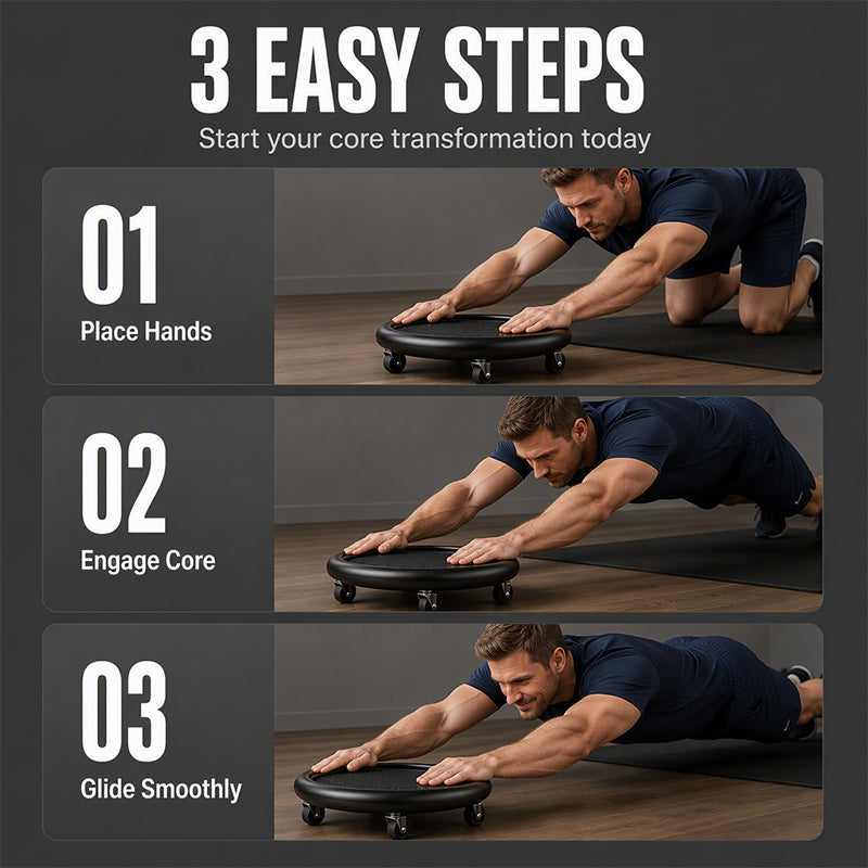 Abdominal Roller with Knee Mat Stability, comfort & strengthening Ideal for effective core workouts at home.